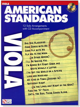 American Standards For Viola【CD+樂譜】
