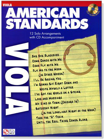 American Standards For Viola【CD+樂譜】 American Standards For Viola【CD+樂譜】