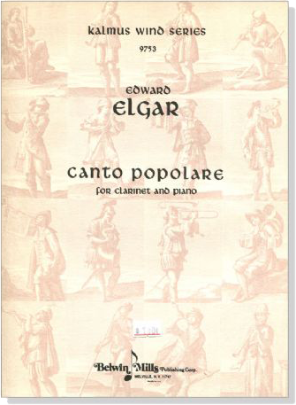 Edward Elgar【Canto Popolare】for Clarinet and Piano