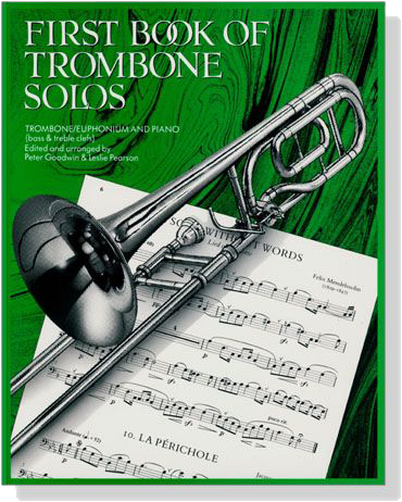 First Book of【Trombone Solos】for Trombone / Euphonium and Piano