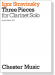 Igor Stravinsky【Three Pieces】for Clarinet Solo,Revised Edition-1993	