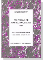 Joaquin Rodrigo【Dos Poemas De Juan Ramon Jimenez (1959)】Voz Y Flauta O Piano (Mano Derecha)