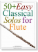 50+Easy Classical Solos for Flute