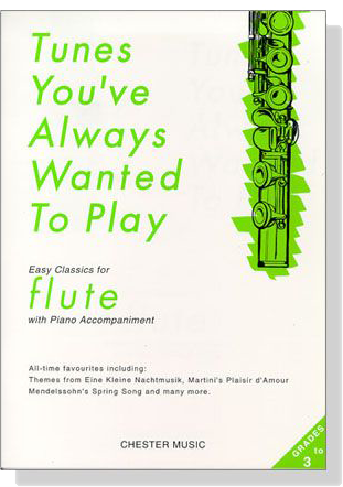 Tunes You've Always Wanted to Play【Easy Classics】for Flute with Piano Accompaniment