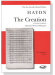 Haydn【The Creation】(English/ German)Vocal Score