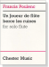 Francis Poulenc【Un Joueur dre flûte berce les ruines】for solo flute