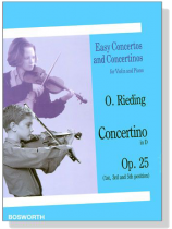 O. Rieding【Concertino in D , Op.25】for Violin and Piano (1st, 3rd and 5th position)