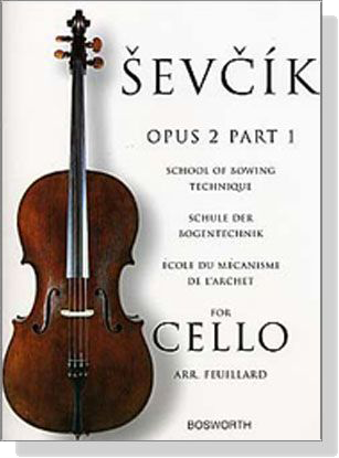 Sevcik【Opus 2 , Part 1】 School of Bowing Technique for Cello