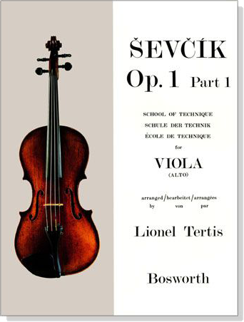 Sevcik【 Op. 1 , Part 1】school of technique for Viola