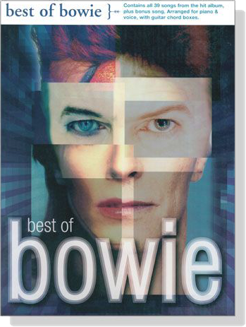 【Best of Bowie】for Piano & Voice, With Guitar Chord Boxes