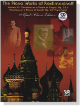 The Piano Works of Rachmaninoff , Volume Ⅵ 【CD+樂譜】Variations on a Theme of Chopin, Op. 22 & Variations on a Theme of Corelli, Op. 42 Piano Solo The Piano Works of Rachmaninoff , Volume Ⅵ 【CD+樂譜】Variations on a Theme of Chopin, Op. 22 & Variations on a Theme of Corelli, Op. 42 Piano Solo
