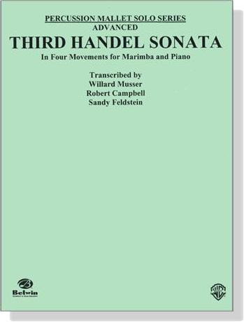 【Third Handel Sonata】In four Movements for Marimba and Piano