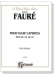 Faure【Four Valse Caprices 】for Piano , Op.30, 38, 59, 62