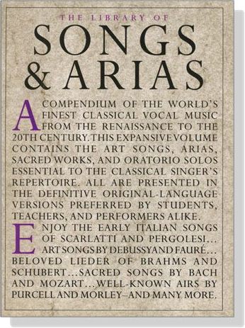 The Library of Songs & Arias