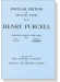 Henry Purcell【Fifteen Songs And Airs , Set 2】Baritone (Or Contralto),Popular Edition of Selected Works No.12