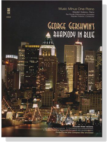 George Gershwin's Rhapsody in Blue【CD+樂譜】Music Minus One Piano
