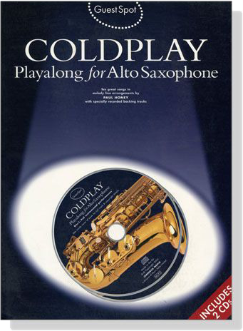 Coldplay【2CD+樂譜】Playalong for Alto Saxophone