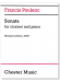 Francis Poulenc【Sonata】for Clarinet and Piano , Revised edition, 2006