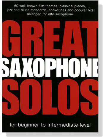 Great Saxophone Solos for beginner to intermediate level