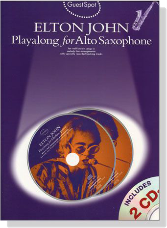 Elton John【2CD+樂譜】Playalongfor Alto Saxophone