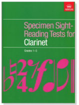 ABRSM : Specimen Sight Reading Tests for Clarinet 【Grades 1-5】 ABRSM : Specimen Sight Reading Tests for Clarinet 【Grades 1-5】