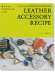革でつくるアクセサリーのレシピ Leather Accessory Recipe 革でつくるアクセサリーのレシピ Leather Accessory Recipe