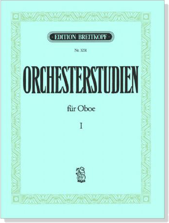 Orchesterstudied for Oboe【Ⅰ】 Orchesterstudied for Oboe【Ⅰ】