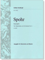 Spohr【Konzert  Nr. 4 , e-moll】für Klarinette und Orchester