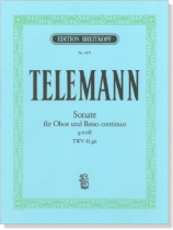 Telemann【Sonate g-moll】für Oboe und Basso Continuo Telemann【Sonate g-moll】für Oboe und Basso Continuo