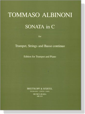 Tommaso Albinoni【Sonata in C】for Trumpet, Strings and Basso continuo