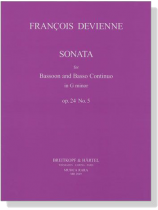 Francois Devienne【Sonata in G minor , Op. 24 No. 5】for Bassoon and Basso Continuo Francois Devienne【Sonata in G minor , Op. 24 No. 5】for Bassoon and Basso Continuo