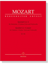 Mozart【Quintett in A , KV 581】für Klarinette, 2 Violinen, Viola und Violoncello Mozart【Quintett in A , KV 581】für Klarinette, 2 Violinen, Viola und Violoncello