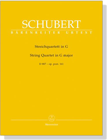 Schubert【String Quartet】in G major , D887 op. post. 161