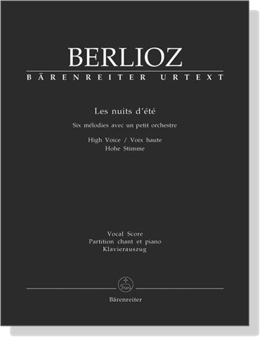 Berlioz【Les Nuits D'ete】High Voice , Vocal Score / Klavierzuszug