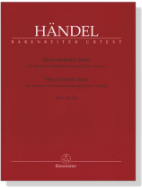Handel【Neun deutsche Arien , HWV  202-210】für Sopran, ein Soloinstrument und Basso continuo
