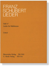 Schubert Lieder 17【Lieder für Baß stimme】