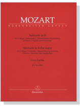 Mozart【Serenade in B , KV 361 (370a) , Gran Partita】für 2 Oboen, 2 Klarinetten, 2 Bassetthorner (Klarinetten), 4 Horner, 2 Fagotte und Kontrabass Mozart【Serenade in B , KV 361 (370a) , Gran Partita】für 2 Oboen, 2 Klarinetten, 2 Bassetthorner (Klarinetten), 4 Horner, 2 Fagotte und Kontrabass