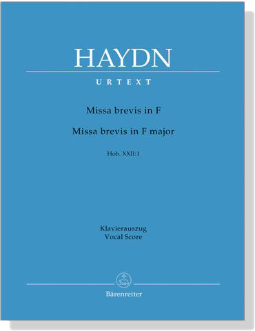 Haydn【Missa brevis in F , Hob.XXII:1】Klavierauszug , Vocal Score