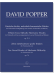 Popper【Fifteen Easy Melodic-Harmonic Etudes , op. 76 I】Violoncello with an accompaniment of a second Violoncello (ad libitum)  【Ten Grand Etudes of Moderate Difficulty ,  op. 76】Violoncello solo