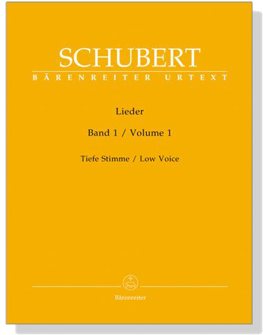 Schubert‧Lieder‧Band 1, Tiefe Stimme／Volume 1,  Low Voice