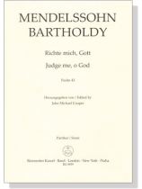 Mendelssohn Bartholdy【Richte mich, Gott－Psalm 43】Partitur／Score