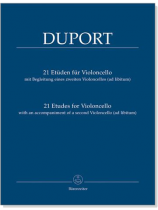 Duport【21 Etudes for Violoncello】with an Accompaniment of a second Violoncello Duport【21 Etudes for Violoncello】with an Accompaniment of a second Violoncello