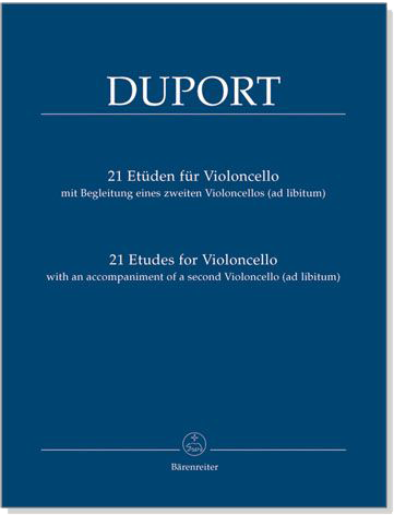 Duport【21 Etudes for Violoncello】with an Accompaniment of a second Violoncello