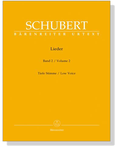 Schubert‧Lieder‧Band 2, Tiefe Stimme／Volume 2, Low Voice