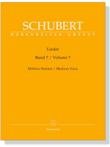 Schubert‧Lieder‧Band 7, Mittlere Stimme／Volume 7, Medium Voice