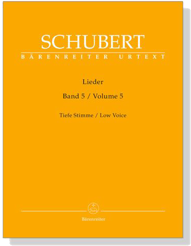 Schubert‧Lieder‧Band 5, Tiefe Stimme／Volume 5, Low Voice