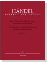 Handel【Neun Amen- und Halleluja-Sätze , HWV 269 - 277】für Sopran und Basso continuo