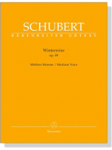 Schubert【Winterreise , Op. 89】Mittlere Stimme／Medium Voice