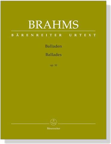 Brahms【Balladen / Ballades op. 10】für Klavier