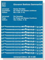 Giovanni Battista Sammartini【Sechs Sonaten , Bd.Ⅱ (Nr. 4-6)】für Flöte und Basso continuo Giovanni Battista Sammartini【Sechs Sonaten , Bd.Ⅱ (Nr. 4-6)】für Flöte und Basso continuo